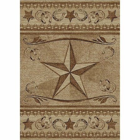 SLEEP EZ Wedge American Destination Abilene Area Rug - Antique - 2 x 4 ft. SL3621743